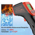 Pikkukuva 3 / 3: LCD-laserpyrometrinen infrapunalämpömittari jopa 600 °C:n lämpötilan mittaukseen