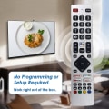 Miniatyrbild 5 av 5: Rmc0133 Fjärrkontroll Byte till Sharp Tv Fjärrkontroll gratis installation Silver
