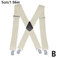 Miniatyrbild 11 av 11: Svarta justerbara hängslen Herr Unisex byxor Elastic Sch black oen-size