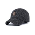 Miniatyrbillede 1 af 5: Vinterhue unisex baseballhue sort