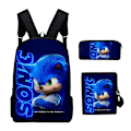 Miniatyrbilde 1 av 4: 3st 3D Print Super SONIC Ryggsekk Skuldertasker Case#542 TC-01