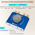 Miniatyrbilde 3 av 5: Bluetooth 5.0 HiFi Digitalforsterker Stereo 2.0 Kanaler Lyd