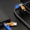 Pikkukuva 7 / 7: Mecha 4-in-1 pikalatausdatakaapeli PD65W monitoiminen auton pikalatauskaapeli nailonpunos Huawei yhteensopiva