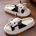 Miniatyrbillede 5 af 5: Kvindesko med ko-design - Fluffy, søde og super varme sko med blød sål og anti-slip