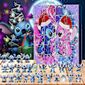 Pikkukuva 2 / 3: Lilo & Stitch Piirretyt Hahmot Joulu Adventskalenteri 24kpl Piirretyt Lelut Koristelasku Kalenteri-sz3 C