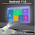 Miniatyrbillede 5 af 5: 5G 4K Projektor Smart HD LED WiFi Bluetooth HDMI. USB Android Hjemmekino