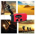 Pikkukuva 6 / 7: Kampi- ja aurinkokennoradio / Taskulamppu - 2000mAh Powerbank black