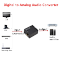 Miniatyrbilde 3 av 5: USB DAC Forsterker Digital til Analog Konverter RCA R/L og Dekoding med Optisk USB