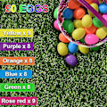 Miniatyrbilde 2 av 5: 50 stk plastpåskeegg, 6 cm påskeegg, påskeegg for eggjakt