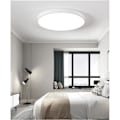 Miniatyrbilde 3 av 4: Vit LED-taklampe 20W, taklampe 1700LM 4000K Ø40*5cm Passer for soverom, balkong, spisestue, studie Vit