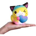 Miniatyrbillede 3 af 5: Squishies Katte Kærlighed Hjerte Kawaii Blød Squishy Langsomt Stigende Duftende Dyr Squishies Stressaflastende Legetøj Prime Collection Gave 1 stk
