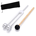 Miniatyrbilde 1 av 5: Stemmegaffel 128 Hz, C-128 Frekvens Aluminiumlegering Ikke-magnetisk Stemmegaffel For Healing Med Hammer