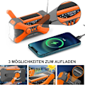 Miniatyrbild 3 av 7: Soldriven nödradio med vev, 10000 mAh portabel vevradio