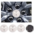 Miniatyrbild 2 av 5: Tesla Model 3/X/S/Y Navkapselskruv Navkapsel Dekorationsskydd Modifieringstillbehör Silver (FMY)