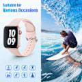 Miniatyrbilde 4 av 5: Sportsarmbånd Kompatibelt med Apple Watch iWatch Armbånd 42mm 44mm S/M