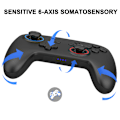 Miniatyrbillede 8 af 9: Switch Pro-controller, Trådløs Switch-controller med LED-lys/Dobbeltvibration, Fjernbetjening