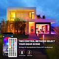 Miniatyrbilde 2 av 10: LED-lysstripe 15M, PSTAR Bluetooth LED-lysstripe RGB 24V med IR-fjernkontroll App-styrt musikkmodus EU EU jeg