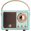 Miniatyrbillede 1 af 5: Retro Bluetooth-højttaler, vintage-indretning, mini trådløs Bluetooth-højttaler, sød gammeldags stil til køkkenbord, soveværelse, kontortilbehør (blå) color