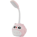 Pikkukuva 2 / 7: Söpö vaaleanpunainen mini pöllö yövalo, USB ladattava, kokoontaitettava lasten makuuhuoneeseen, vaaleanpunainen Rosa Rosa