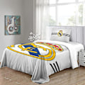 Miniatyrbild 2 av 3: Real Madrid Ultra Mjukt Påslakan Set Dubbel Sängkläder Känd Fotbollslag Tryckt Mikrofiber Täcke Överdrag Delar med Dragkedja Stängning 135*200 CM