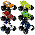 Pikkukuva 1 / 4: 6 kpl/setti Blaze The Monster Machines -ajoneuvot painevalettu lelu--