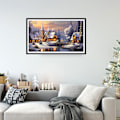 Miniatyrbilde 5 av 5: Julegave Diamantmalingsett for Voksne Vinter DIY 5D Diamantkunstsett Snølandskap Edelstenskunst Håndverksett for Hjemveggdekor Gaver 16x28 tommer