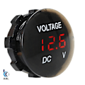 Miniatyrbild 3 av 5: DC 12V-24V LED-panel Digital Voltmeter Voltmätare Display Voltmeter Motorcykel Bil--