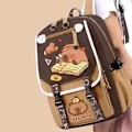 Miniatyrbild 2 av 5: 2024 Mochila Capibara, Kawaii Ryggsäckar för Flickor