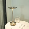 Miniatyrbillede 4 af 7: Trådløs Bordlampe Dæmpbar Vandafvisende Metal USB Opladningsbar Bordlampe (Guld)