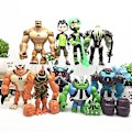 Miniatyrbillede 4 af 5: 11 stk/sæt Legetøjsamling Gave Dukke Model Dekoration Ben 10 Legetøj Jordens Beskyttere Actionfigurer 8 i 1 8 in 1 Other