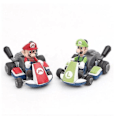 Miniatyrbillede 2 af 4: 8 stk. Super Mario Kart Træk-tilbage Biler Luigi Toad Bowser Prinsesse Figur Børnelegetøj