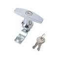 Miniatyrbild 2 av 11: T Handtag Lås Skåplås SILVER silver