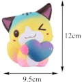Miniatyrbillede 2 af 5: Squishies Katte Kærlighed Hjerte Kawaii Blød Squishy Langsomt Stigende Duftende Dyr Squishies Stressaflastende Legetøj Prime Collection Gave 1 stk