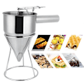 Miniatyrbilde 8 av 9: Smetdispenser i Rustfritt Stål med Stativ for Pannekaker, Muffins, Cupcakes og Bakst