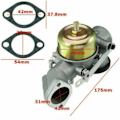 Miniatyrbild 5 av 5: Förgasare för Briggs & Stratton motor 491026/281707/491031 12 hk