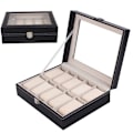 Miniatyrbild 1 av 4: Lyxig Klockbox / Watch Box / Urbox / Urboxar för 10 klockor black