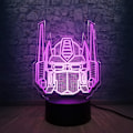 Miniatyrbilde 5 av 8: 3D Optisk Illusions Transformer Modell Skrivebordslampe LED Nattlys
