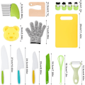 Miniatyrbillede 2 af 4: Børnebageri køkken kniv sæt børnekøkkenredskaber børnelegetøj 13pcs/set