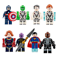 Miniatyrbild 4 av 5: 40 st Avengers Minifigurer Byggklossar Leksaker Actionfigurer Set för Barn Fans Födelsedagspresenter