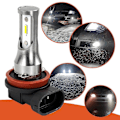 Miniatyrbilde 4 av 4: 2 stk H8 H11 H9 LED tåkelyspærer for Nissan Qashqai