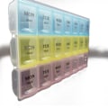 Miniatyrbild 4 av 5: TG Lätt & Smidig 21-Facks Dosett Medicinbox Veckomedicinbox Flerfärgad