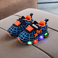 Miniatyrbillede 5 af 5: Børns Sportsko Spiderman Lighted Sneakers Børn Led Lysende Sko Til Drenge blå blue 26