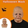 Miniatyrbild 3 av 6: Halloween latexmask - gammal man dekor realistisk ansiktsmask för mänsklig rynk Old Man-a