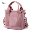 Miniatyrbillede 1 af 10: Canvas tote taske Pink med flere lommer - spot salg Pink