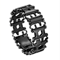 Miniatyrbild 1 av 5: Survival Multitool Armband 29-i-1 Rostfritt Stål För Segling Resor Camping (Svart)