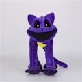 Miniatyrbild 2 av 2: 45 cm Smiling Critters Plysch Katt Sovdag Mjuk Fylld Dockleksak Barnpresent Dark Purple - 30 cm