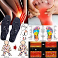 Miniatyrbillede 6 af 8: (c) Magnetiske terapi indlægssåler til vægttab fodmassage sundhedspleje sko måtte pude akupunktur masserende indlægssål