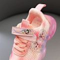 Miniatyrbilde 2 av 6: Elsa-sko, prinsessesko, jentes lysende sko, barn LED-sneakers, gutter jenter lett mesh-stoff sko kryss treningssko casual barnesko Rosa Pink 31