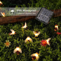 Miniatyrbilde 5 av 5: Hagebi solcelle LED-lyssnor, 6,5 m 30 lys