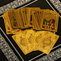 Miniatyrbilde 2 av 5: Luksuriøs gullfolie Tarot Oracle Card Divination Fate Høy kvalitet Gull en one size